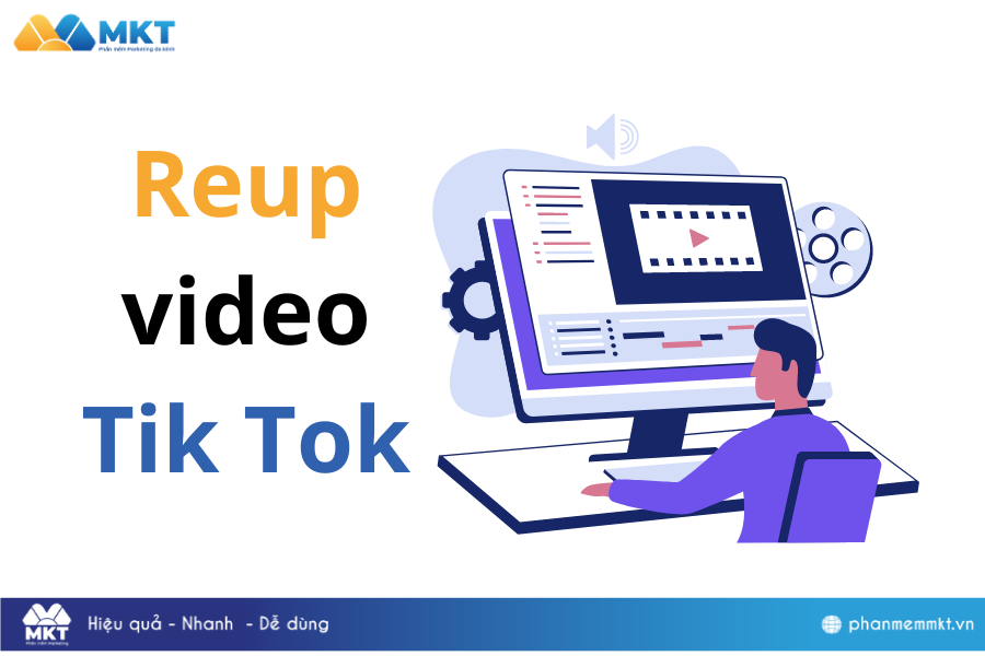 Reup video Tik Tok