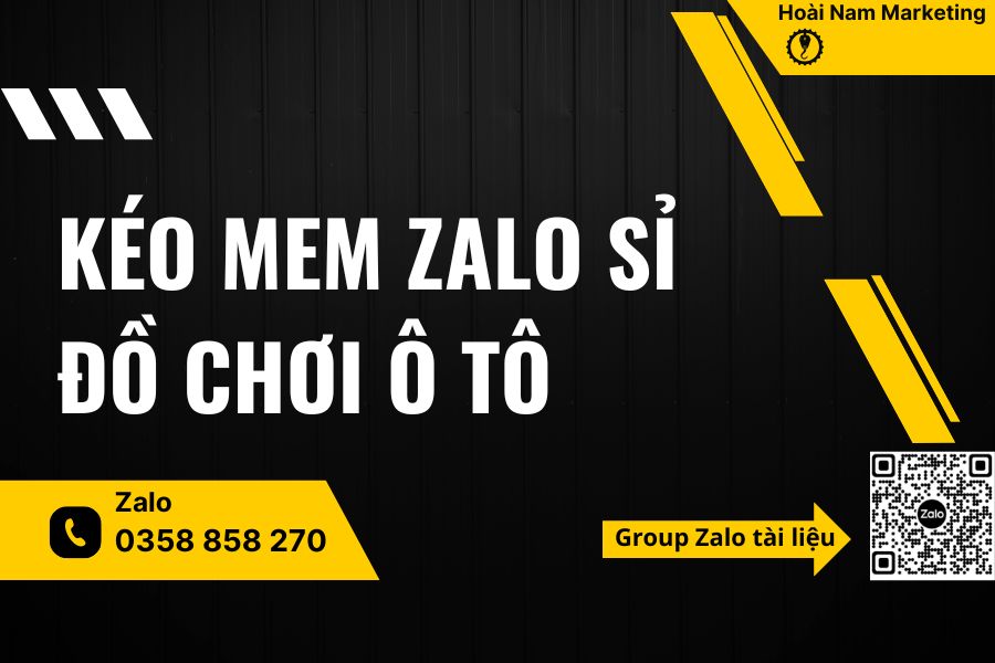 kéo mem zalo đồ chơi ô tô