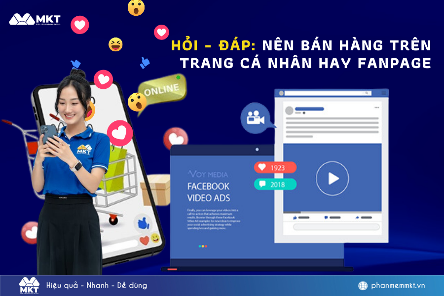 bán hàng trên trang cá nhân hay Fanpage