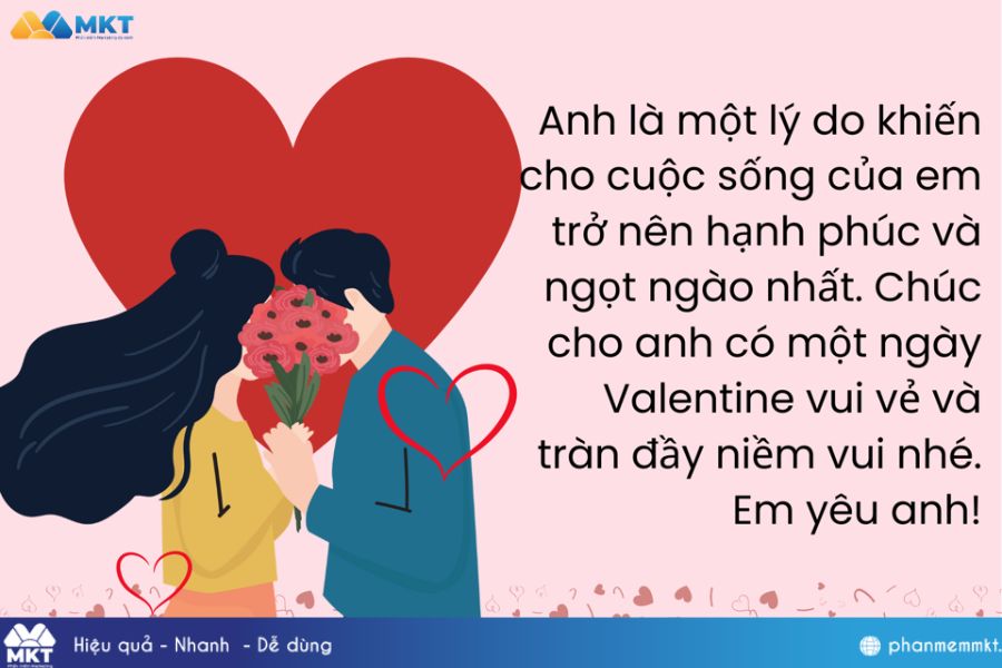 Lời chúc ngày Valentine thiệp lãng mạn Quà Tặng Valentine Cho Bạn Trai