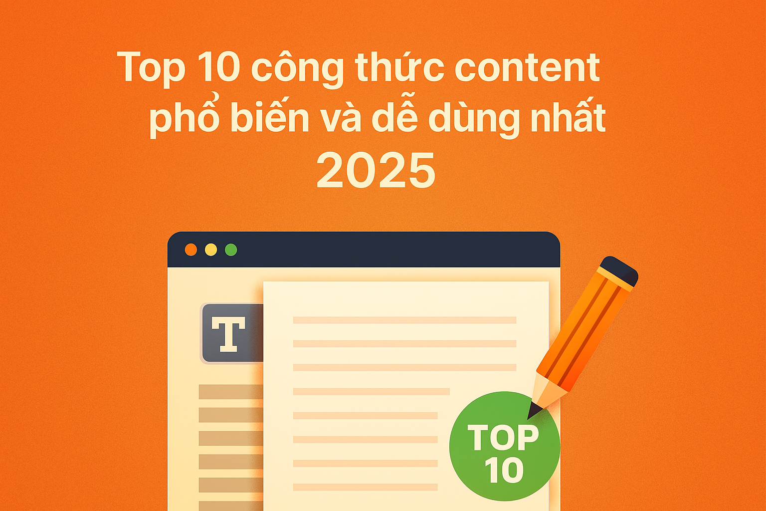 Top 10 công thức content phổ biến và dễ dùng nhất 2025