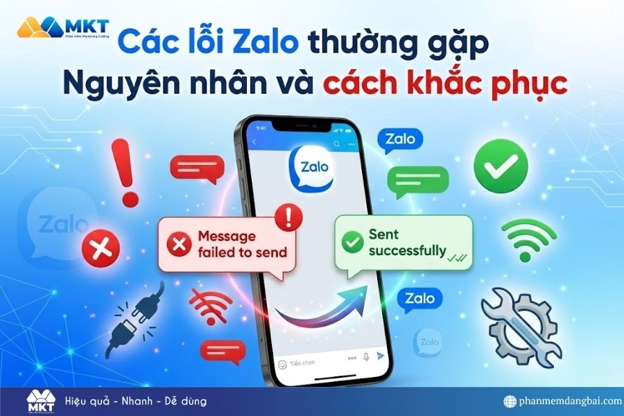 Các lỗi Zalo thường gặp