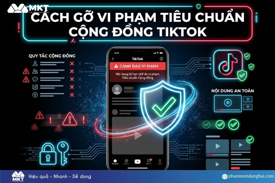 Cách gỡ vi phạm tiêu chuẩn cộng đồng TikTok
