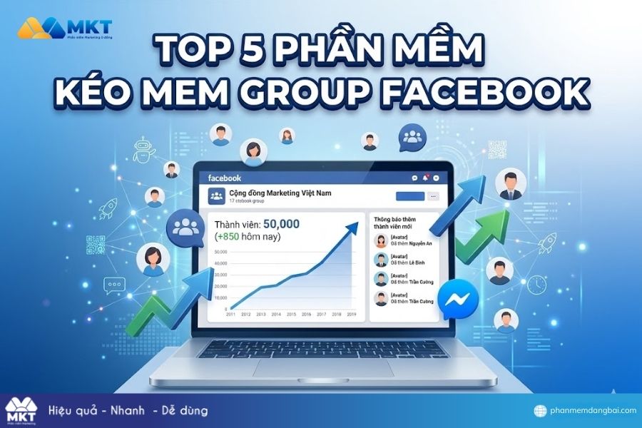 Phần mềm kéo mem group Facebook
