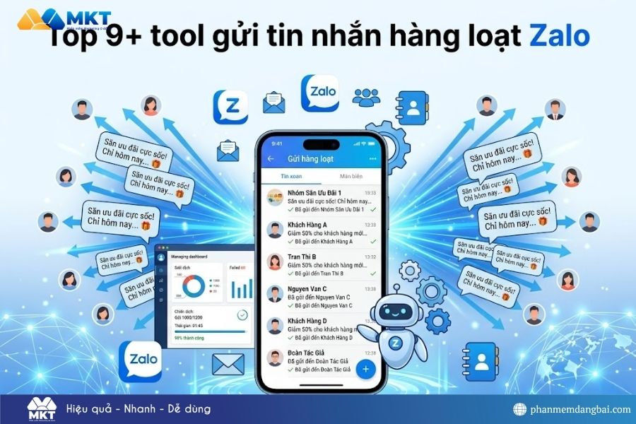 Tool gửi tin nhắn hàng loạt Zalo